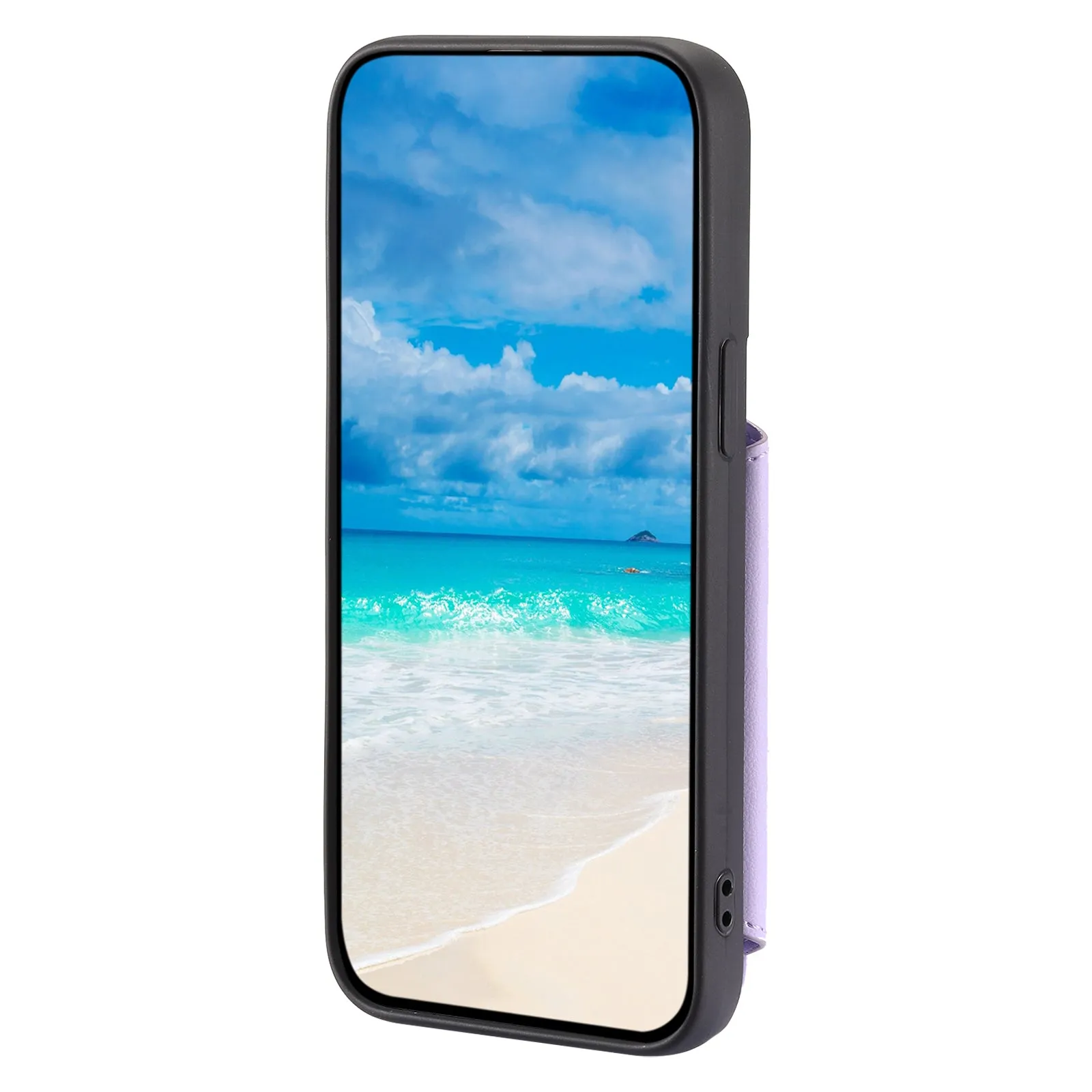 009 Phone Case for iPhone 12 / 12 Pro 6.1 inch , RFID Blocking PU TPU Cover Kickstand Zipper Wallet Shell with Strap