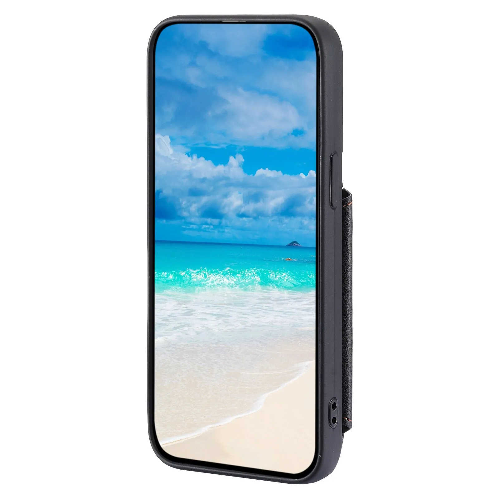 009 Phone Case for iPhone 12 / 12 Pro 6.1 inch , RFID Blocking PU TPU Cover Kickstand Zipper Wallet Shell with Strap
