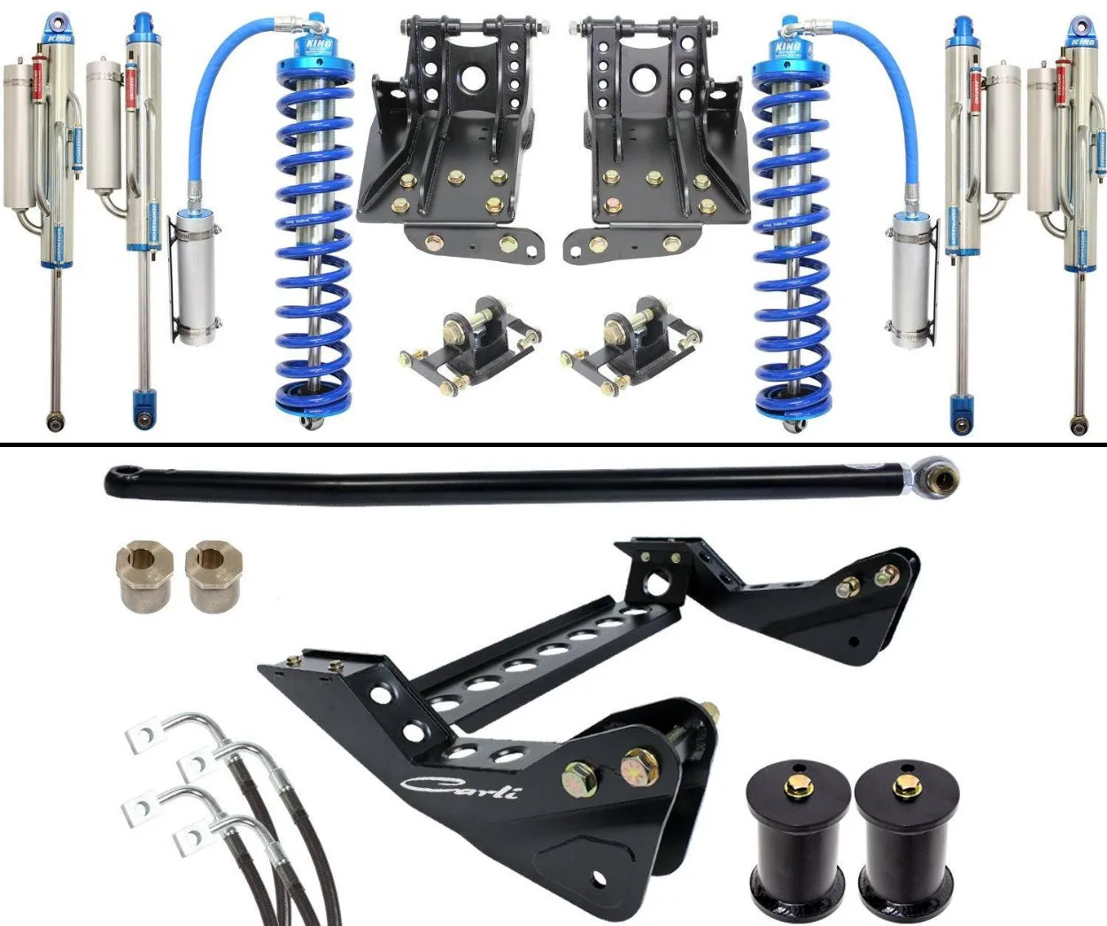 '05-07 Ford F250/350 2.5 Coilover Bypass System-4.5" Lift