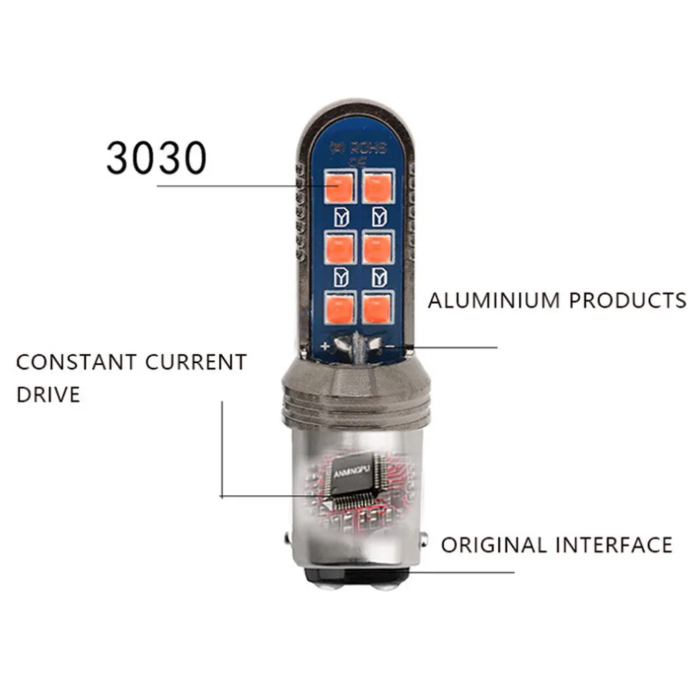 1 Pair Turn  Signal  Lamp 12smd Superbright Led Brake Lights