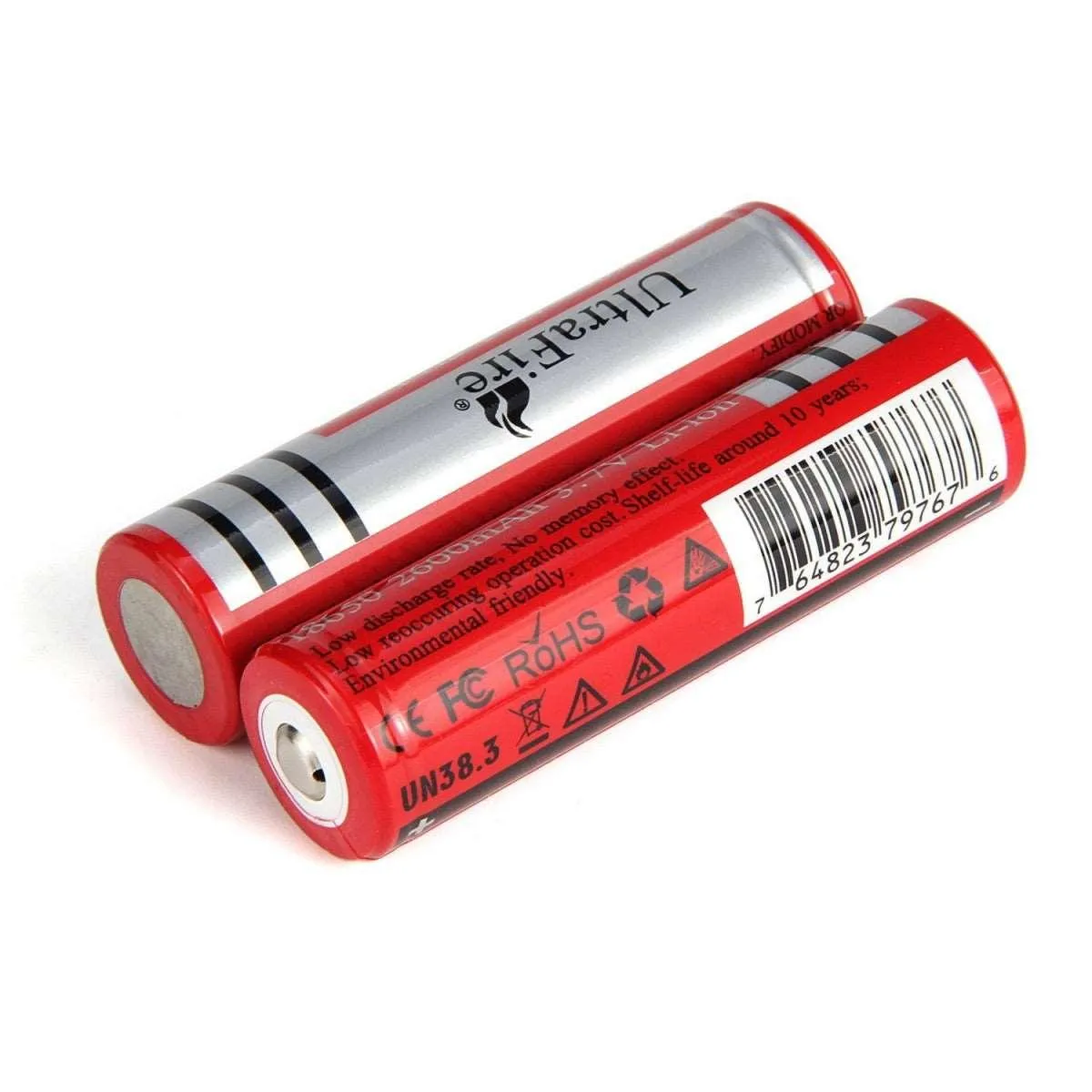18650 2600mAh 3.7V Rechargeable Batteries (2/4-Pack)