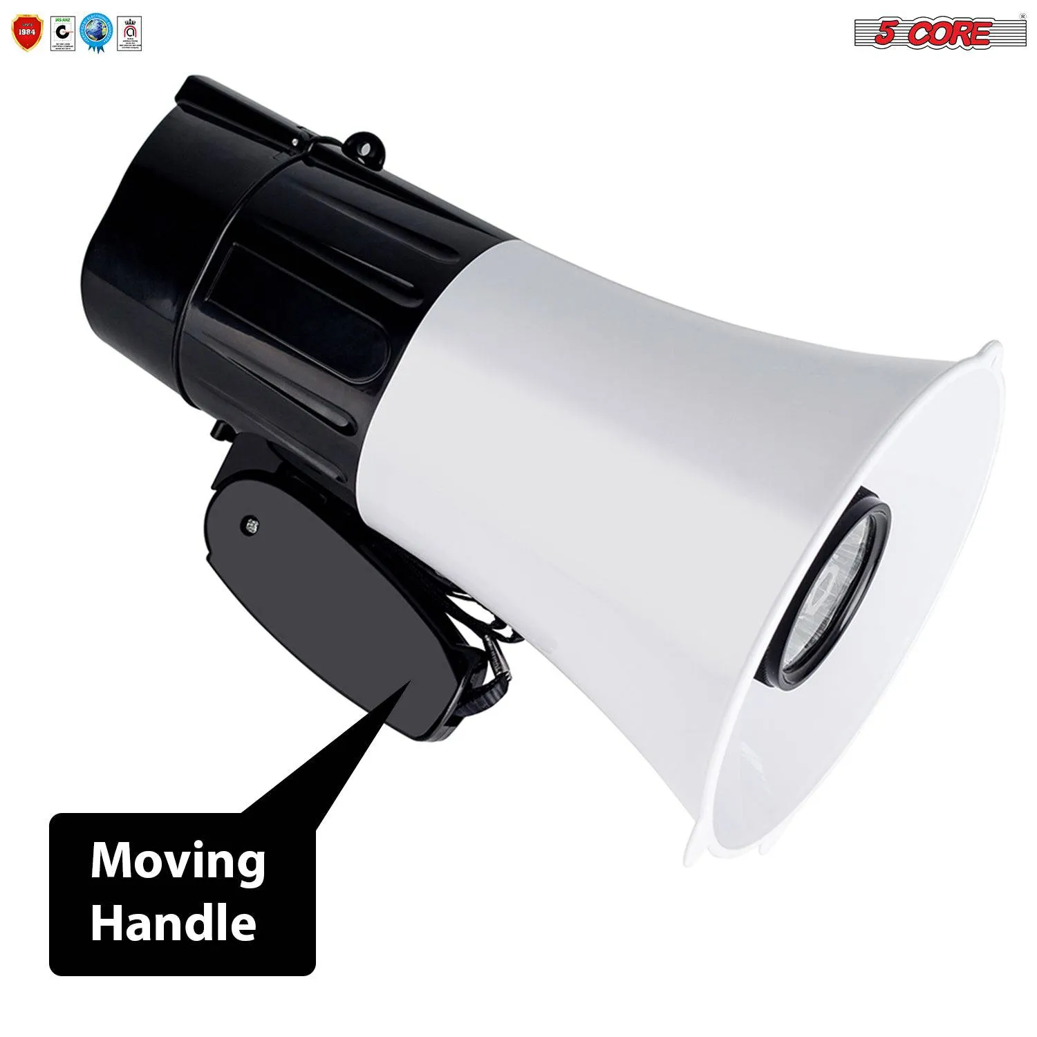 20 Watt Portable Megaphone Bullhorn Multi-Function Speaker 148 LED