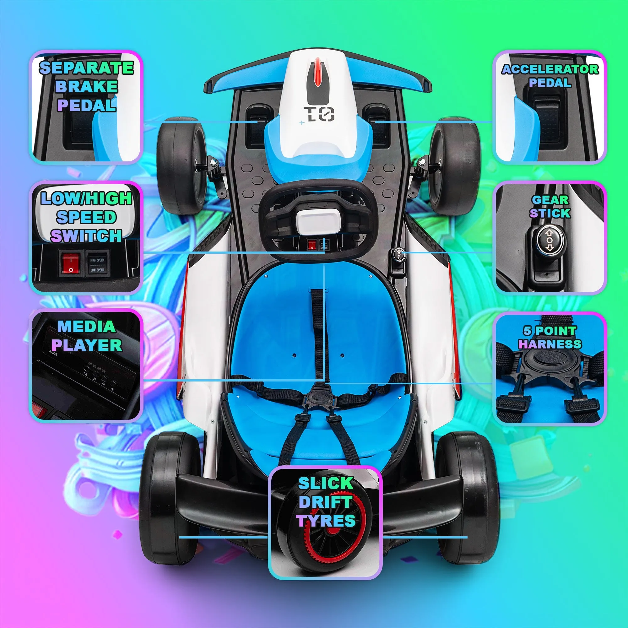 24V DriftDynamo: High-Performance Drift Go Kart