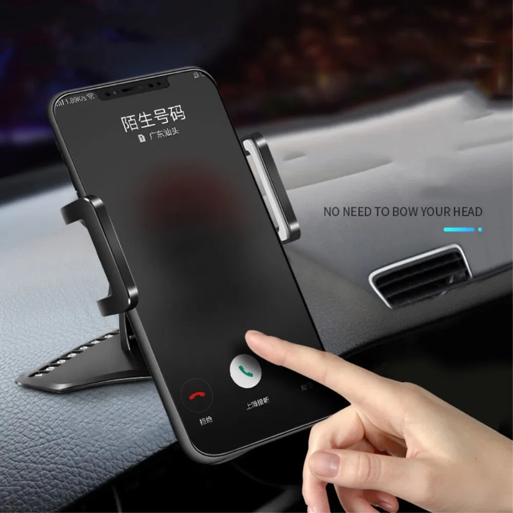 3 in 1 Car GPS Smartphone Holder: Dashboard / Visor Clamp   AC Grid Clip for Alcatel Vodafone Smart mini - Black