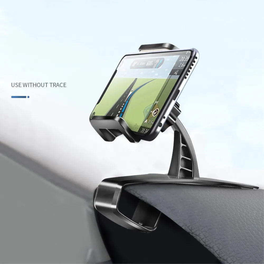 3 in 1 Car GPS Smartphone Holder: Dashboard / Visor Clamp   AC Grid Clip for Alcatel Vodafone Smart mini - Black