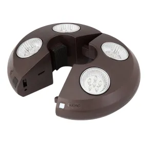 4-Light Rechargeable LED Umbrella Light - Black