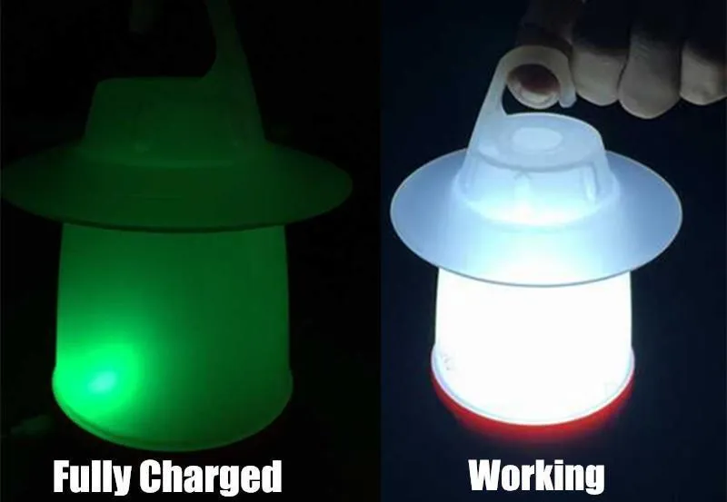 4W LED Rechargeable Portable Camping Light with 2000mAh Li Battery