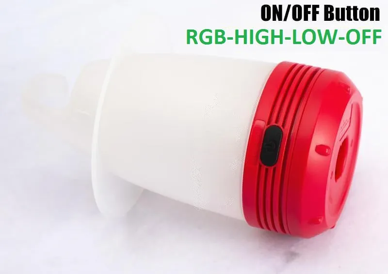 4W LED Rechargeable Portable Camping Light with 2000mAh Li Battery