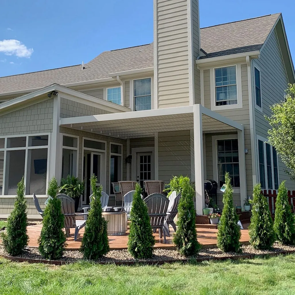 8' by 14' Deck Pergola With Fan Mount (Optional) - Made in USA