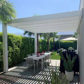 8' by 14' Deck Pergola With Fan Mount (Optional) - Made in USA