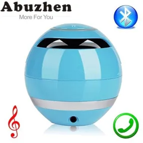 Abuzhen Portable Stereo Mini Bluetooth Wireless Speaker for Smartphone Tablet with Mic Hands-free for Phone Support TF Card AUX