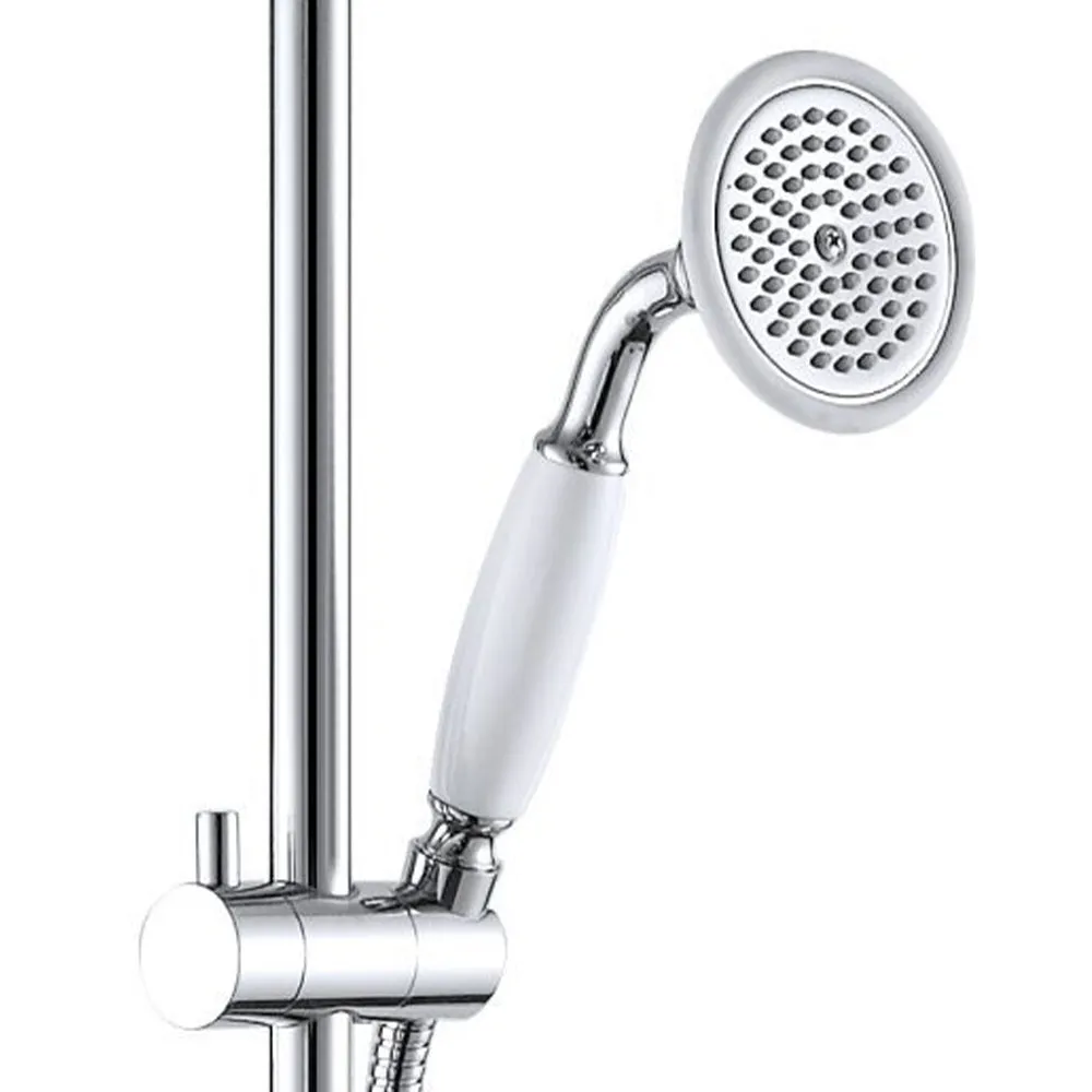 Adjustable Shower Riser Rail Kit – Chrome