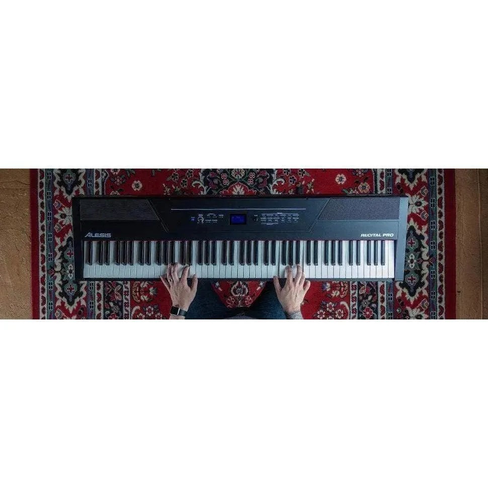 Alesis Recital Pro 88-Key Digital Piano with Hammer-Action Keys
