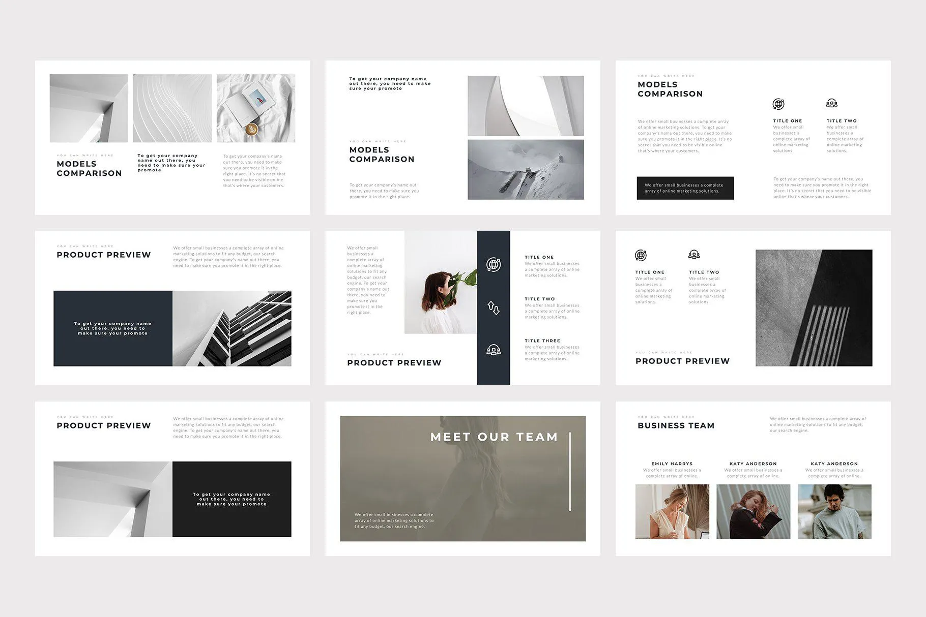 Alexa Minimal Google Slides
