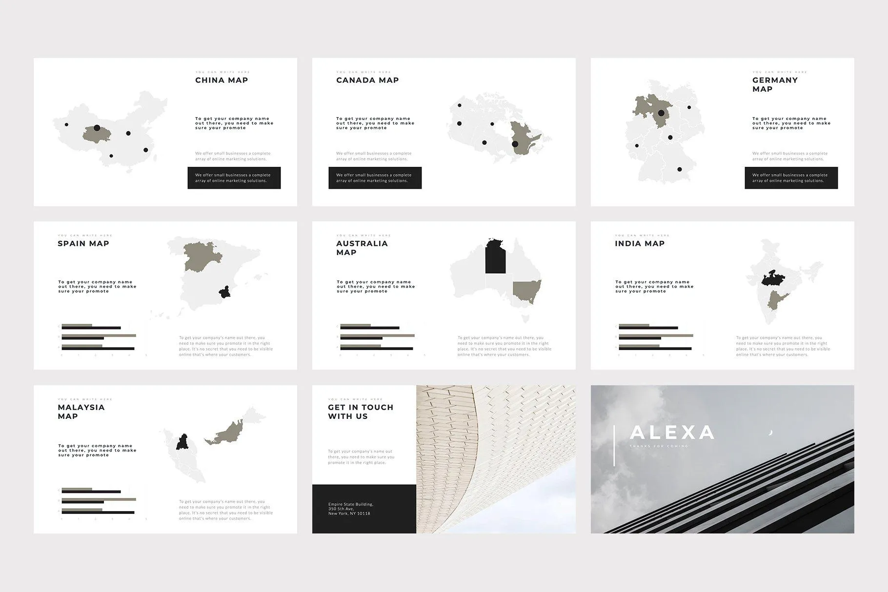 Alexa Minimal Google Slides