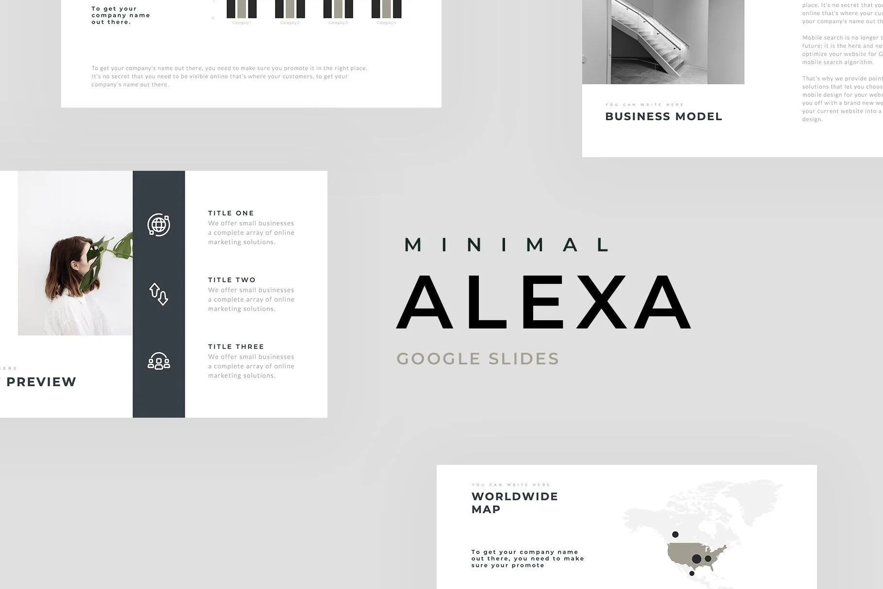 Alexa Minimal Google Slides