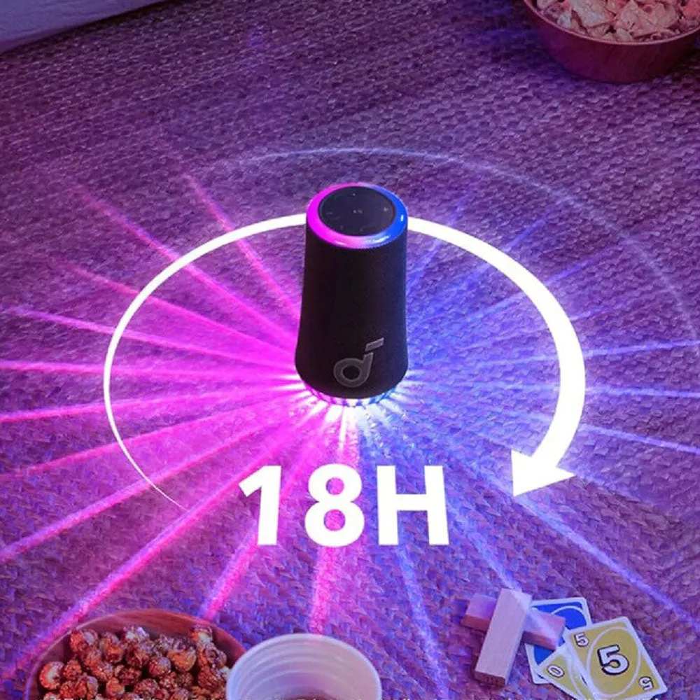 Anker Soundcore Glow Light Show A3166011 Portable Bluetooth Speaker
