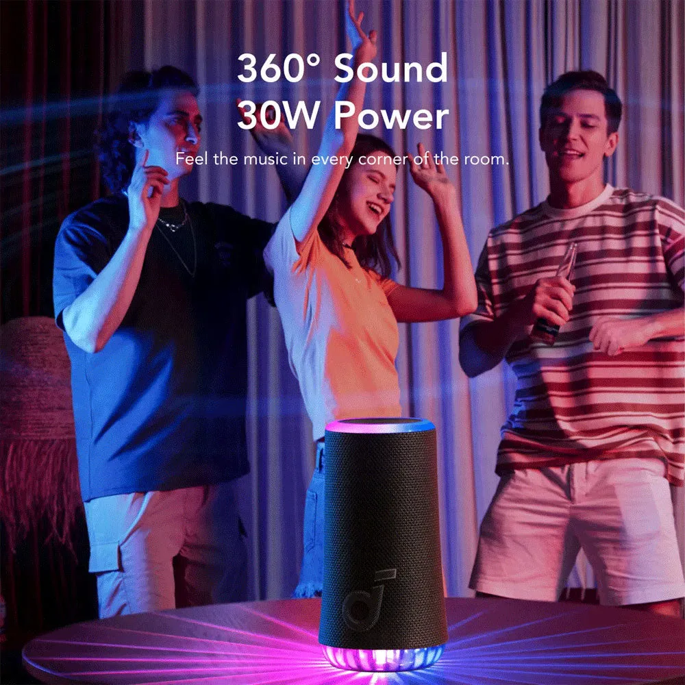 Anker Soundcore Glow Light Show A3166011 Portable Bluetooth Speaker