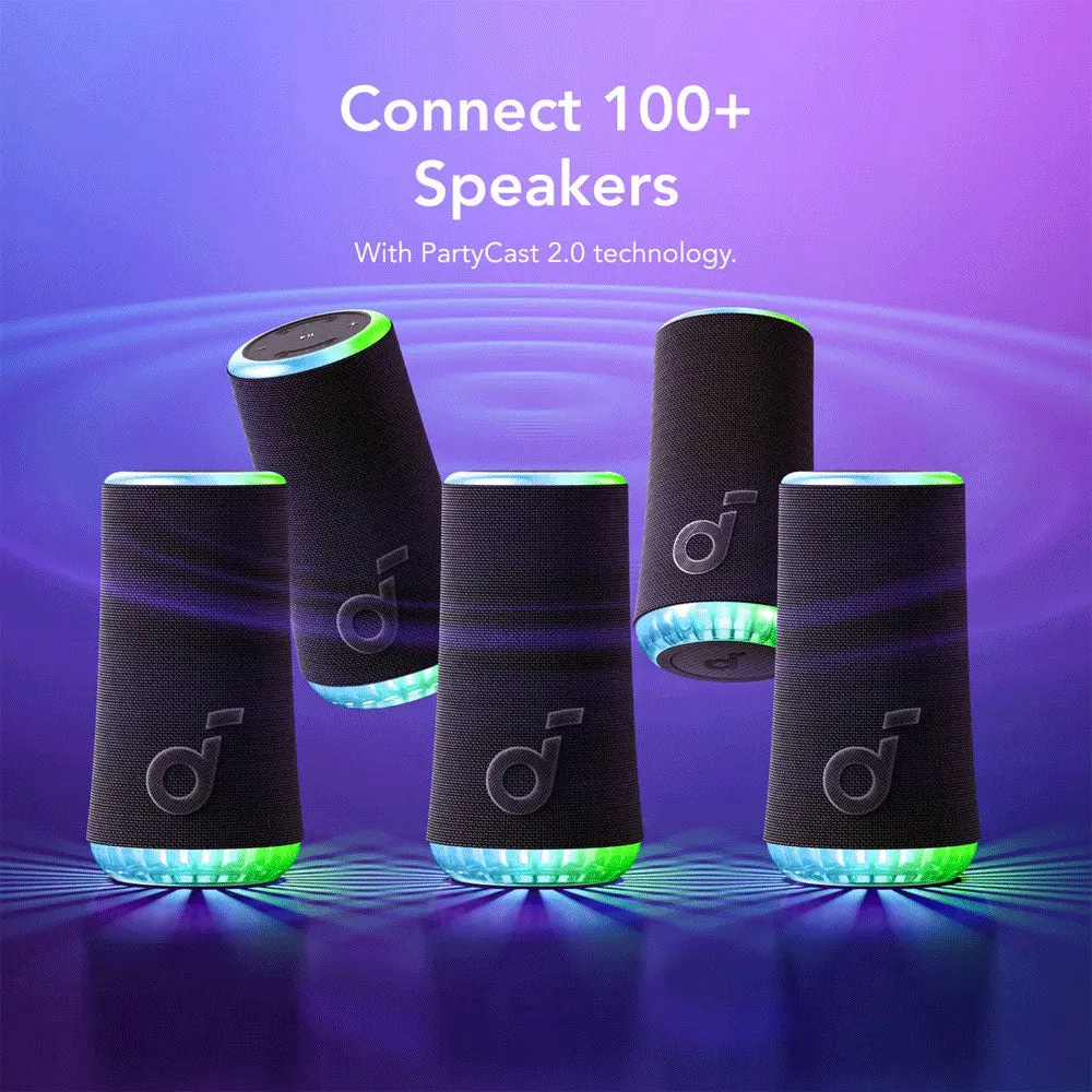 Anker Soundcore Glow Light Show A3166011 Portable Bluetooth Speaker