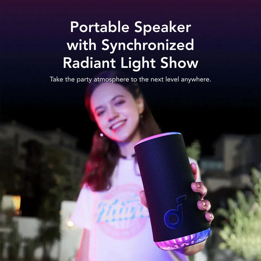 Anker Soundcore Glow Light Show A3166011 Portable Bluetooth Speaker
