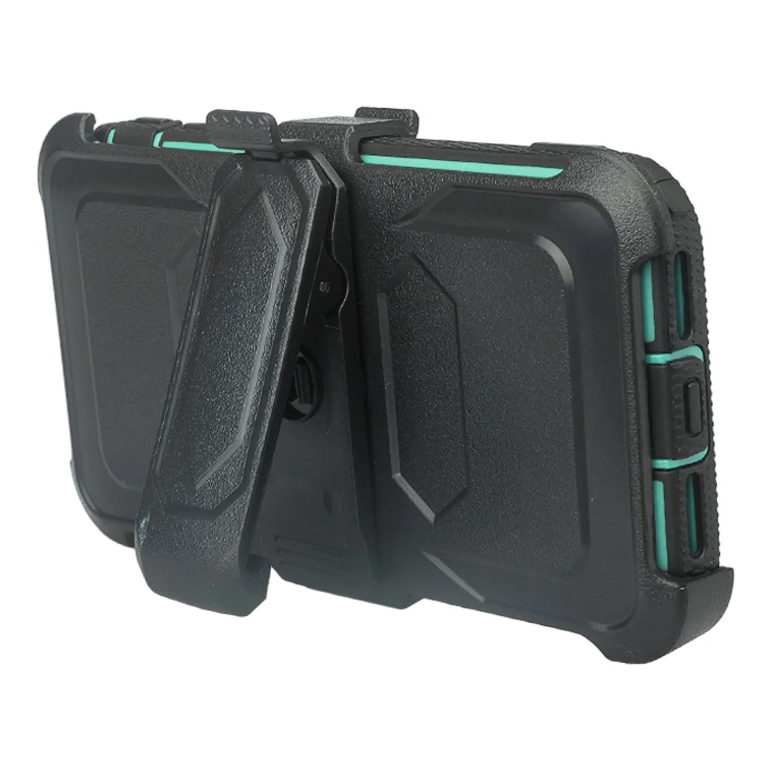 Apple iPhone 11 Pro Max Case, iPhone 11 Pro Max Case, Triple Protection 3-1 w/ Built in Screen Protector Heavy Duty Holster Shell Combo Case - Teal