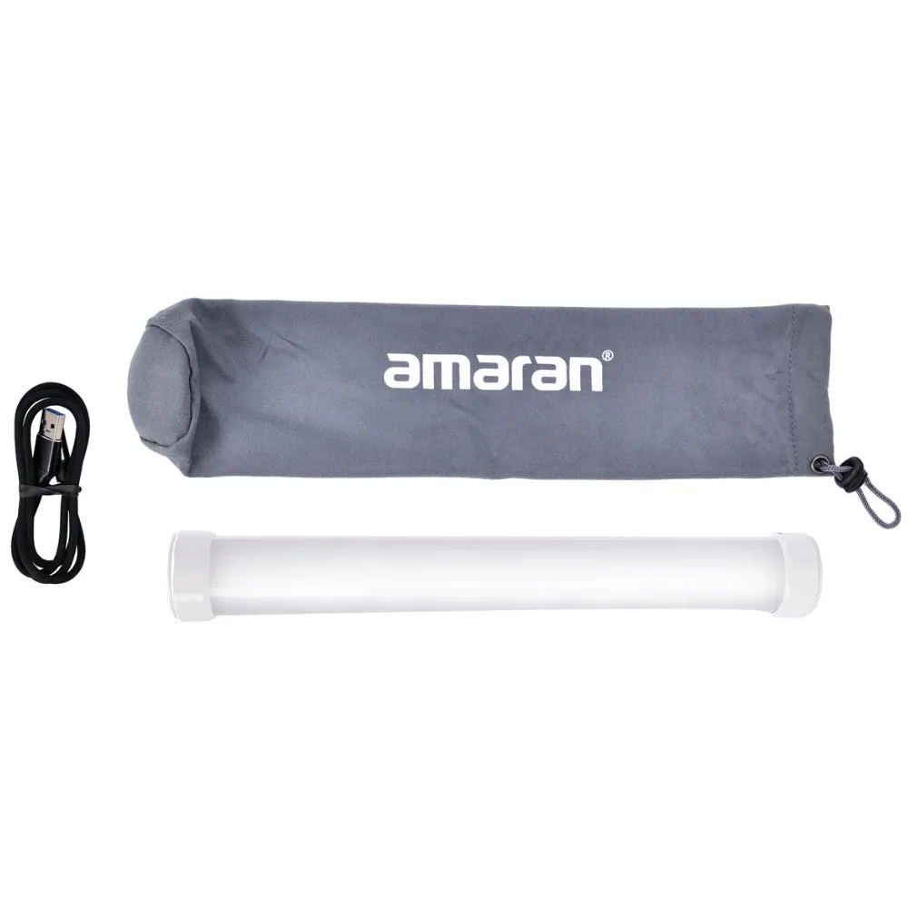 Aputure Amaran PT1C RGBWW LED 2600mAh Pixel Tube Light with 2700K - 10000K Color Temperature, 16 Light Effects, Max 80m Bluetooth Control, Sidus Link App Support for Photography Videography Film | AP10012A10