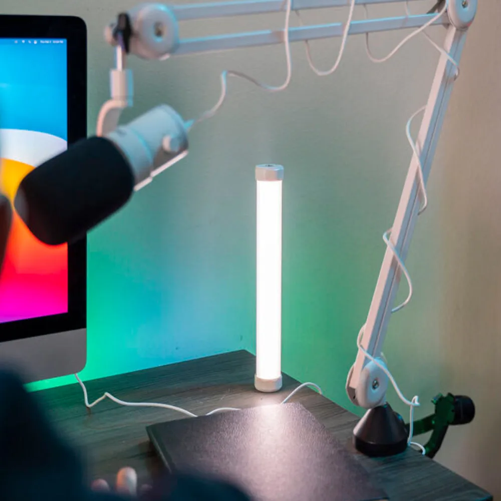 Aputure Amaran PT1C RGBWW LED 2600mAh Pixel Tube Light with 2700K - 10000K Color Temperature, 16 Light Effects, Max 80m Bluetooth Control, Sidus Link App Support for Photography Videography Film | AP10012A10