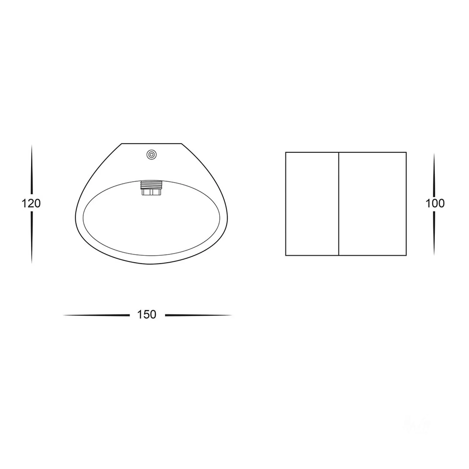 Arc LED Wall Plaster Light Small 3w Havit Lighting - HV8025C, HV8025W