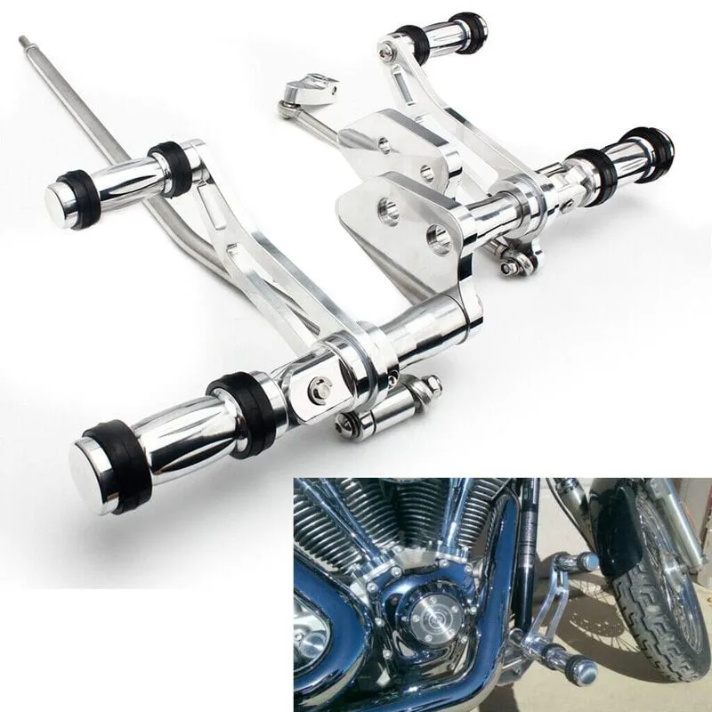 Attitude Inc Forward Control Kit, Polished, 8.5 in Forward, For Harley-Davidson Dyna Street Bob 2006-2017, Kit