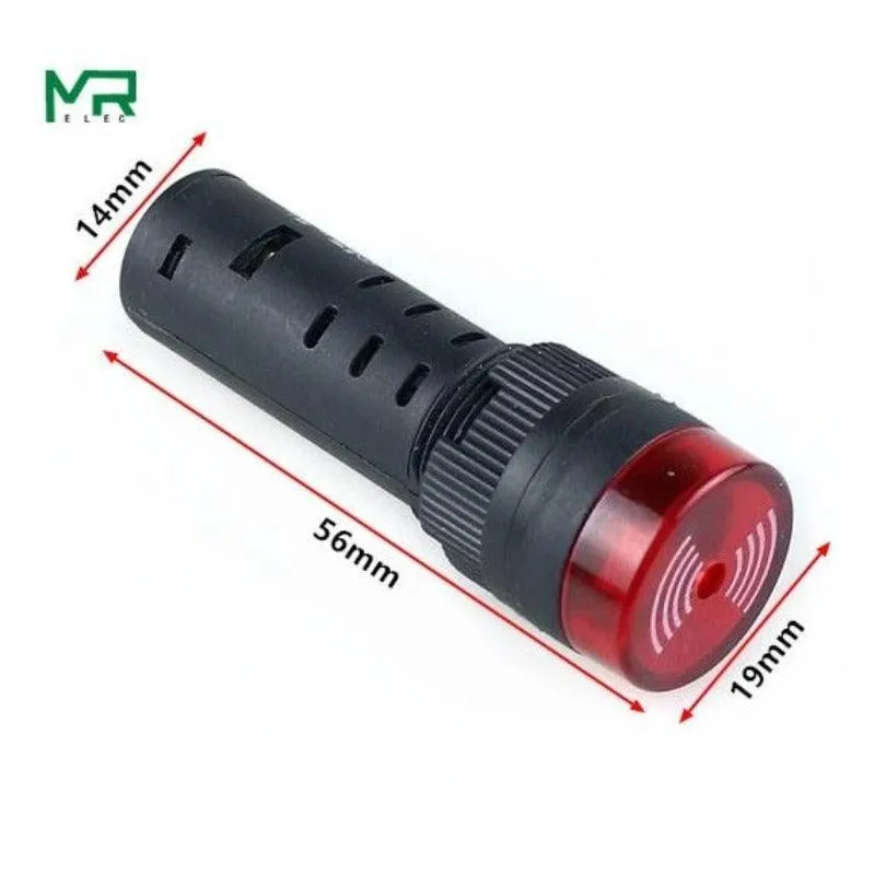 Best Sellers Buzzer AD16-16SM 12V 24V 220V| 16mm sound and light flashing buzzer alarm AD16-16SM