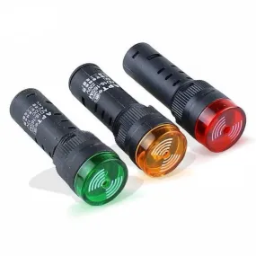Best Sellers Buzzer AD16-16SM 12V 24V 220V| 16mm sound and light flashing buzzer alarm AD16-16SM