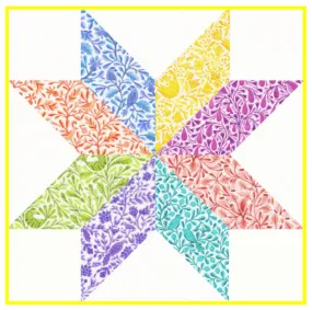 Big Star - Weekend Quilt Kit in Birds and Branches