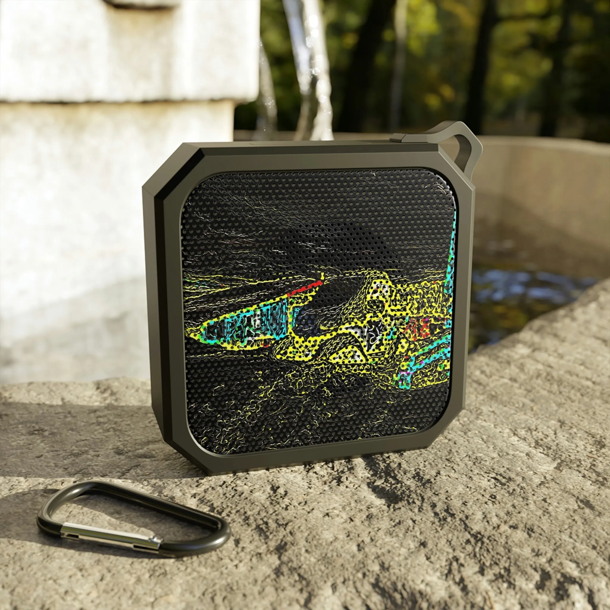 Blackwater Outdoor Bluetooth Speaker ... "Snow Vehicle In Snow Storm At-Rest" ... Circa 12Mar23 ... Central Idaho ... 18-Hours Rendering Time: Original Works ...