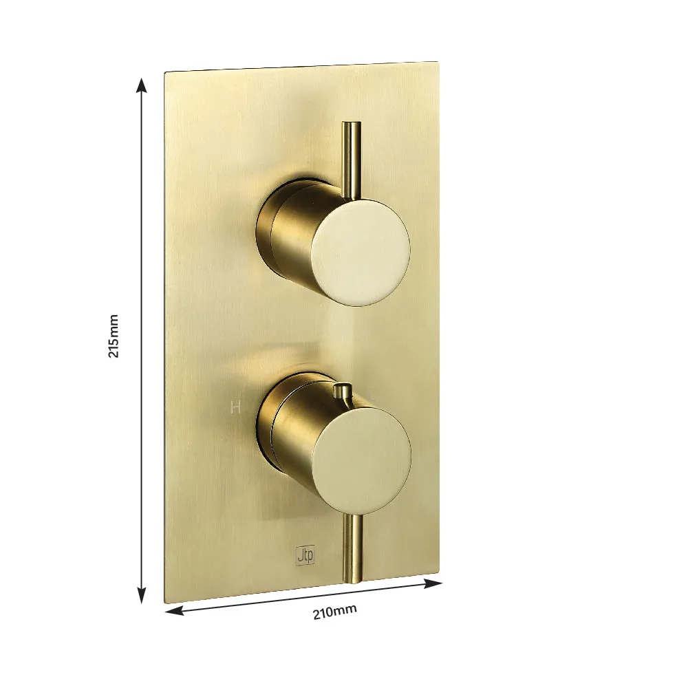 Brushed Brass Bathroom Set: Shower, Basin Mixer, and Essential Fixtures