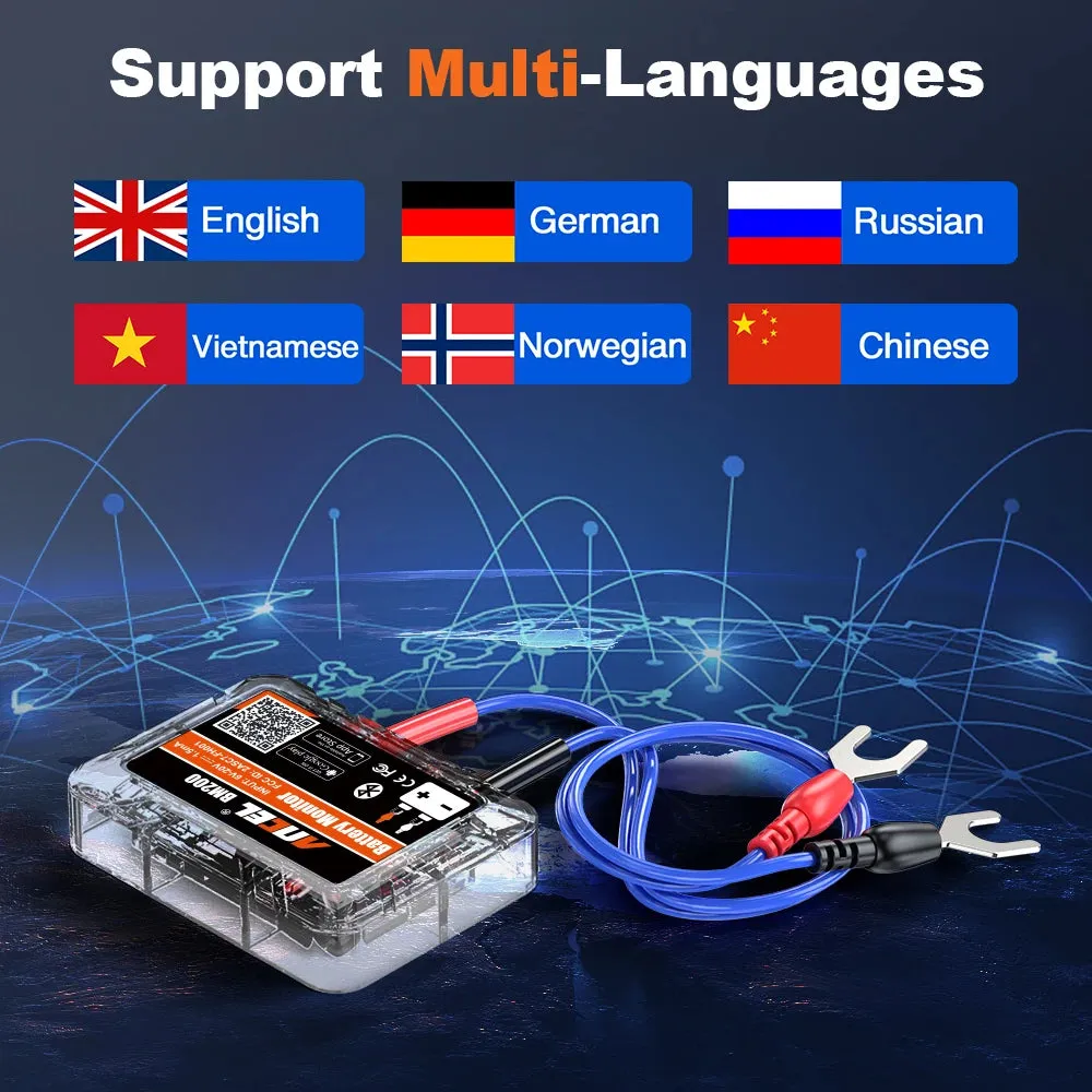 Car Battery Tester with Bluetooth Monitoring