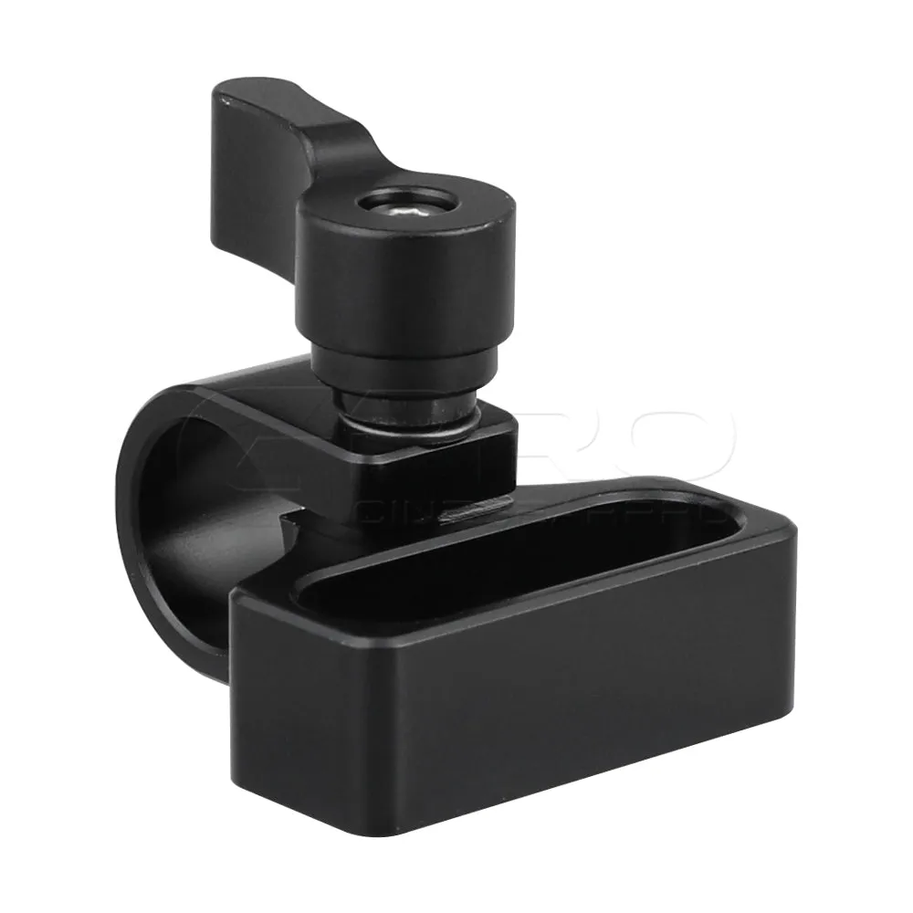 CGPro Flexible 15mm Single Rod Clamp Adapter With 1/4"-20 Mounting Groove