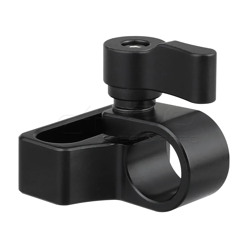 CGPro Flexible 15mm Single Rod Clamp Adapter With 1/4"-20 Mounting Groove