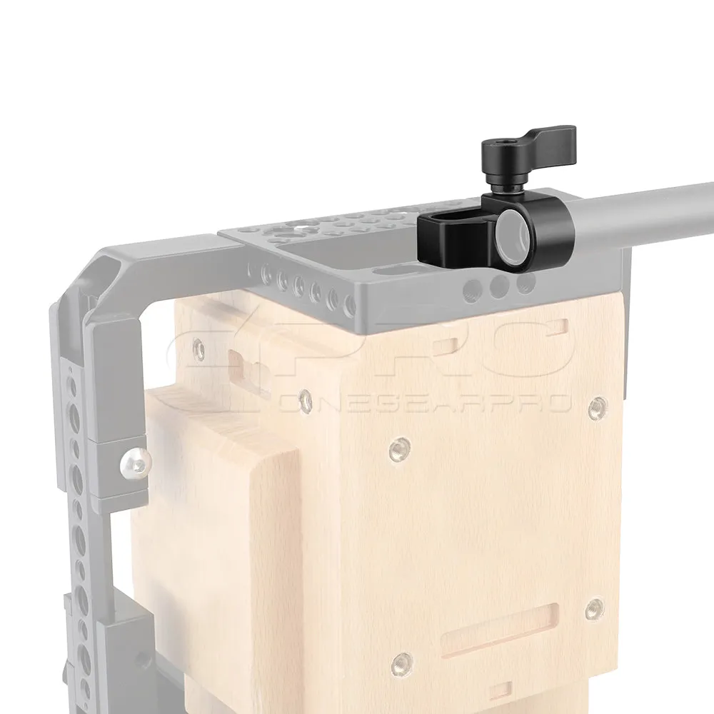 CGPro Flexible 15mm Single Rod Clamp Adapter With 1/4"-20 Mounting Groove