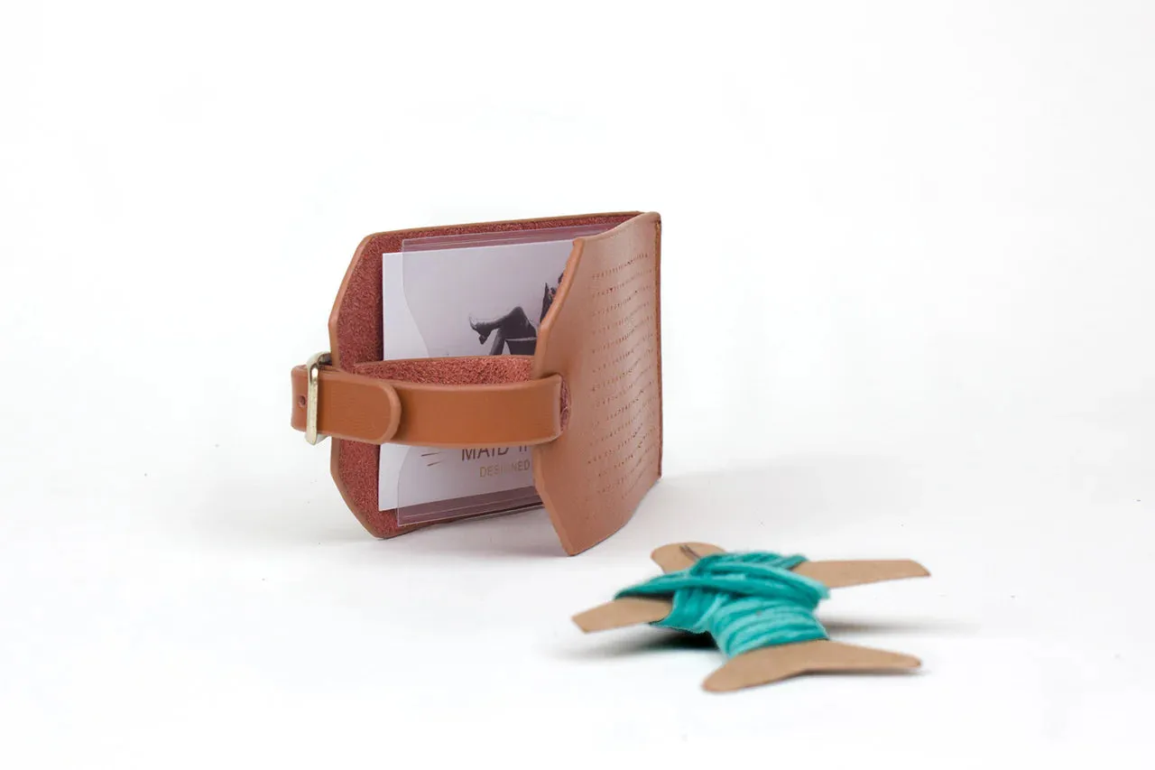 CHASING THREADS • Stitch Your Own Luggage Kit • Brown • NEW