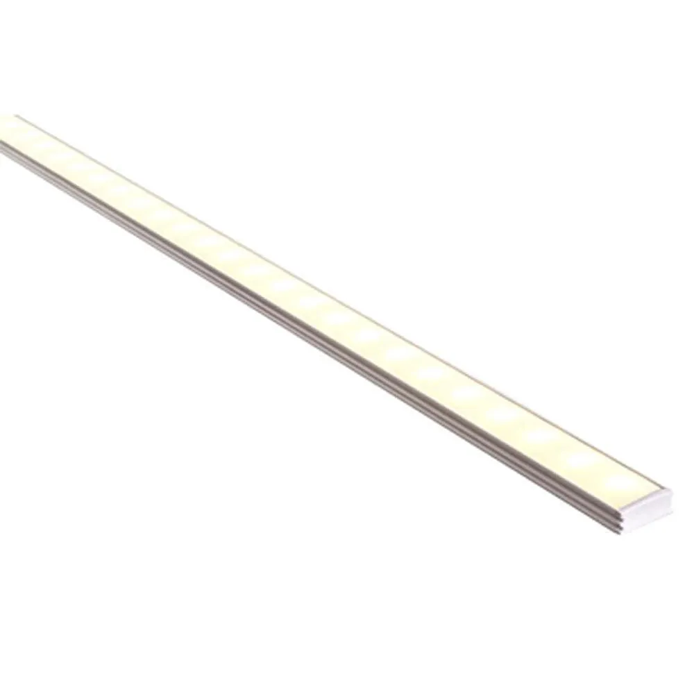 Clearance 3 Metre 18mm x 9mm White Shallow Square LED Profile - HV9693-1707-WHT-3m