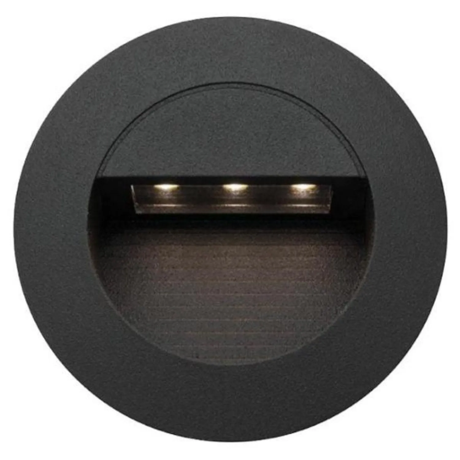 CLEARANCE LED Step Light Round in Black