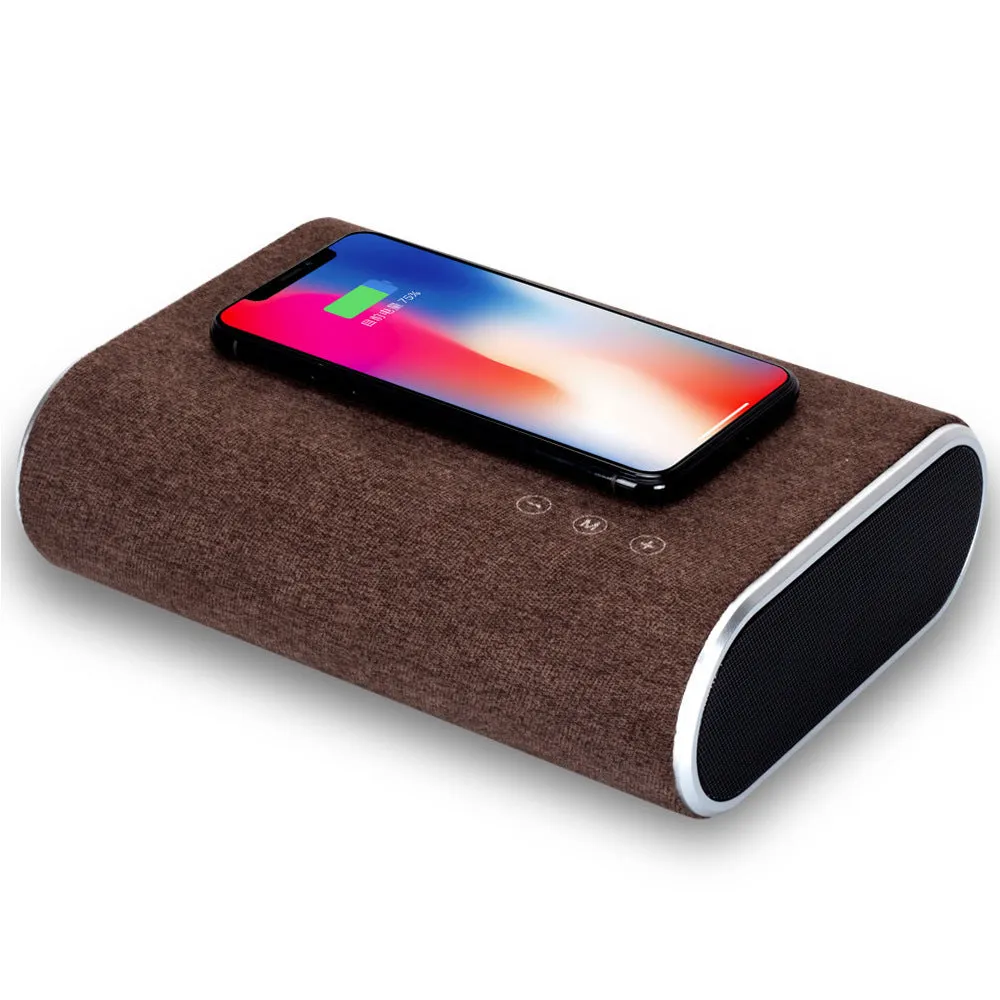Compact 2 In 1 Stereo Wireless BlueTooth Charger and Speaker