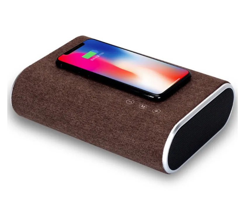 Compact 2 In 1 Stereo Wireless BlueTooth Charger and Speaker
