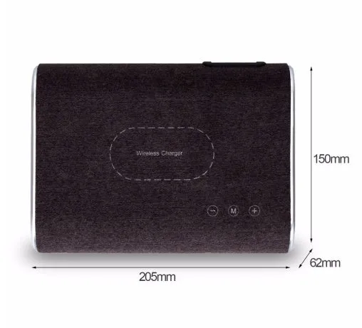 Compact 2 In 1 Stereo Wireless BlueTooth Charger and Speaker