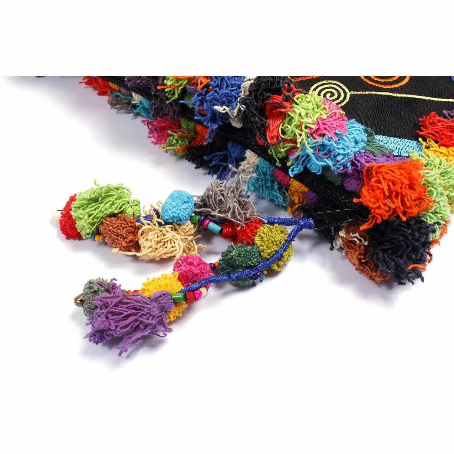 Computer Case | Oversize Pom Pom Clutch - Thailand