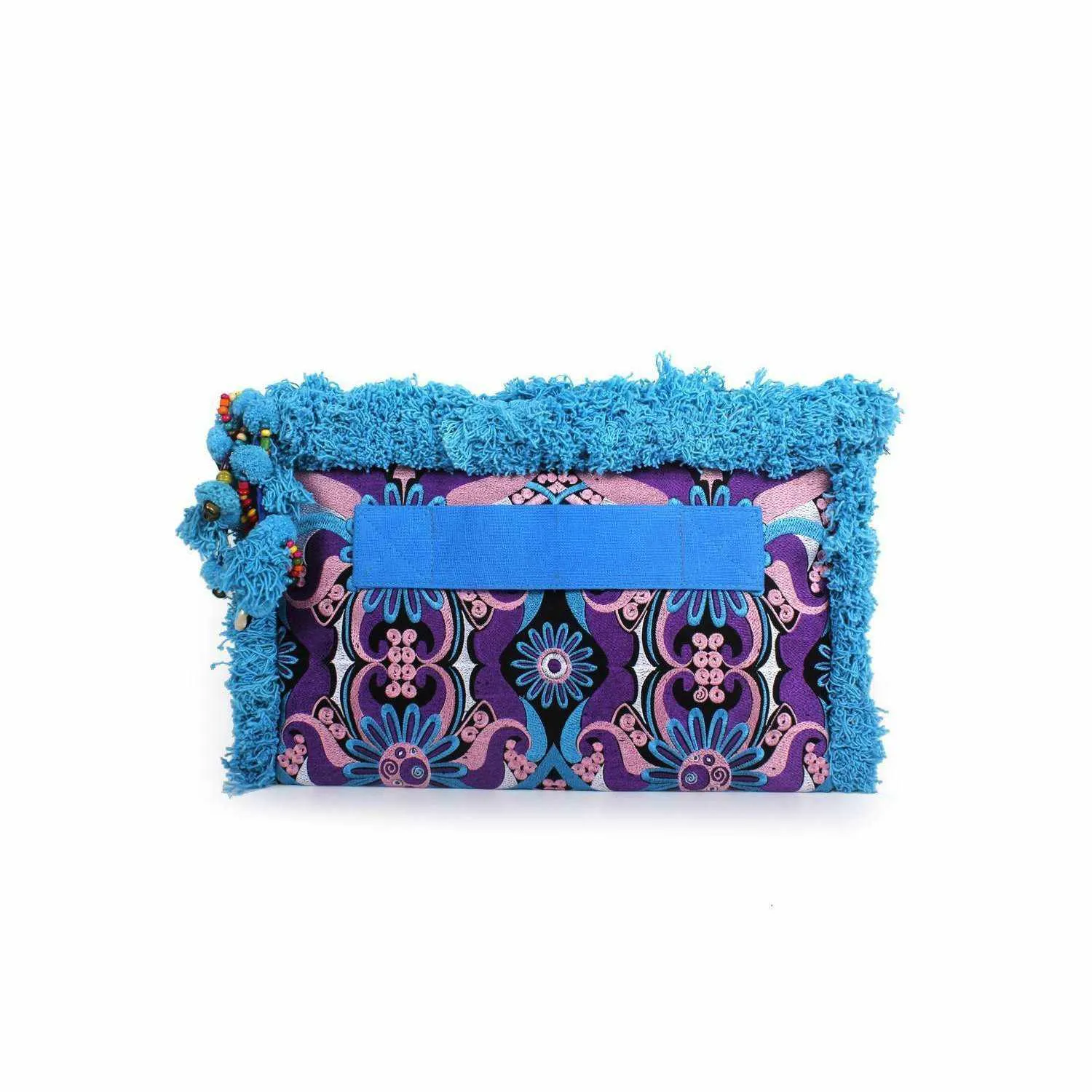 Computer Case | Oversize Pom Pom Clutch - Thailand