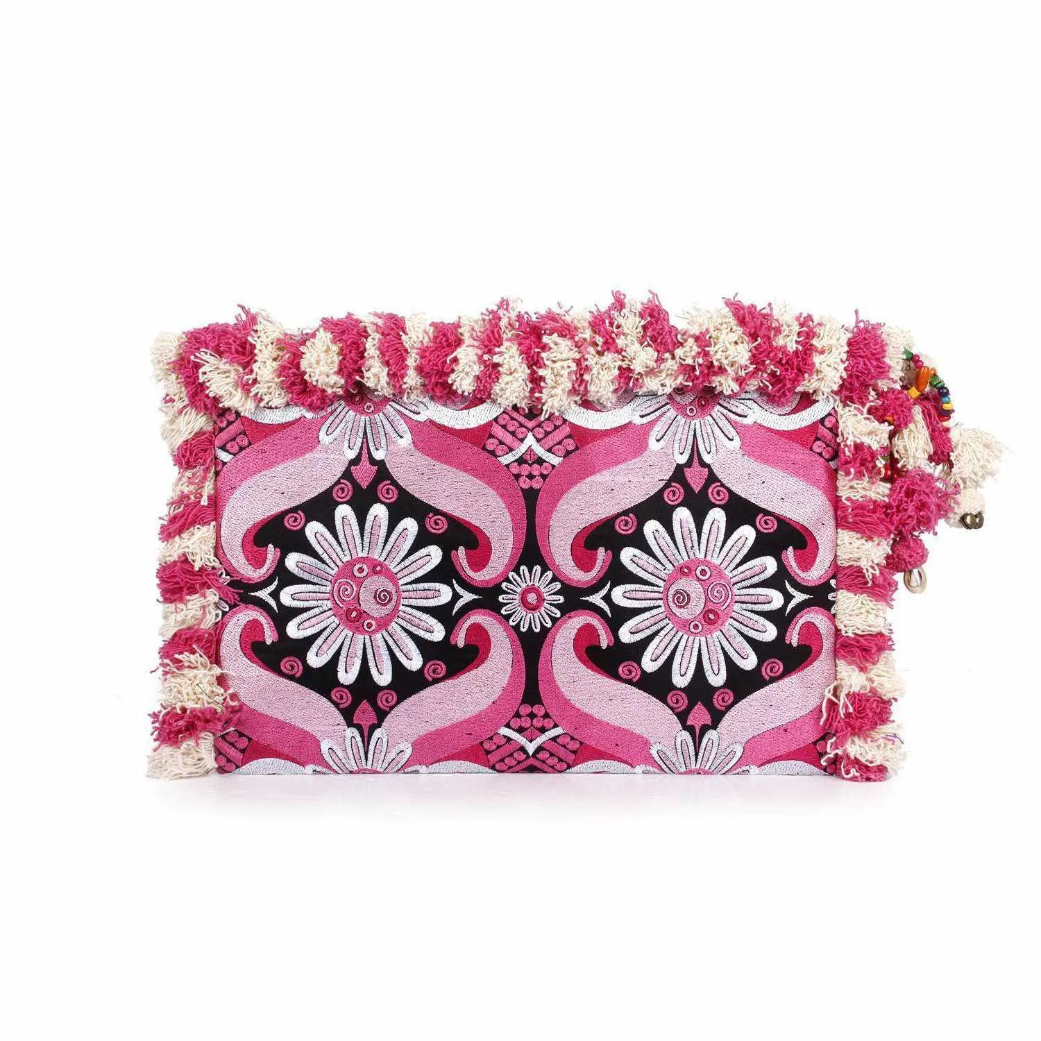 Computer Case | Oversize Pom Pom Clutch - Thailand