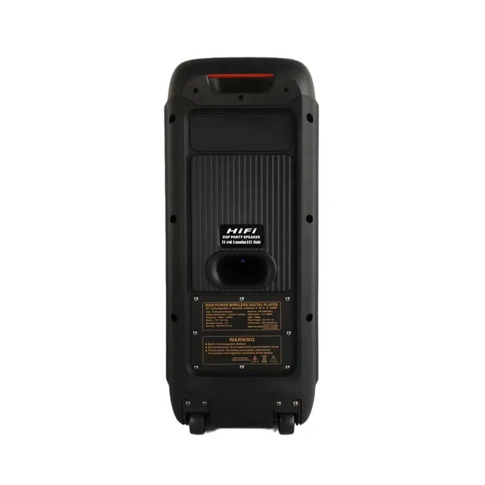 CRONY RX-8280 Speaker 8 inch portable speaker trolley and battery Big power dj bass speakers active professional outdoor Speaker