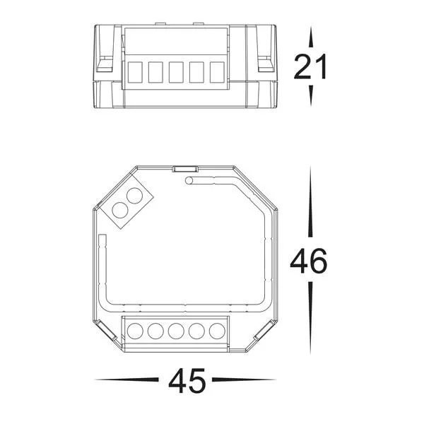 Dali on-Off Relay Module in White Havit Lighting - HV9107-2701S-N