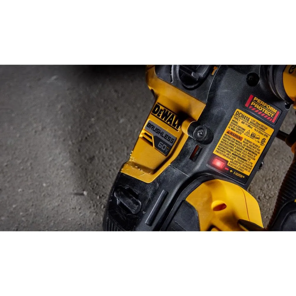 DEWALT (DCH416X2) 60V MAX 1-1/4in Brushless SDS PLUS Rotary Hammer Kit